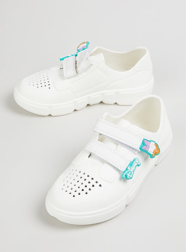 Girls Daisy Duck Applique Sneakers