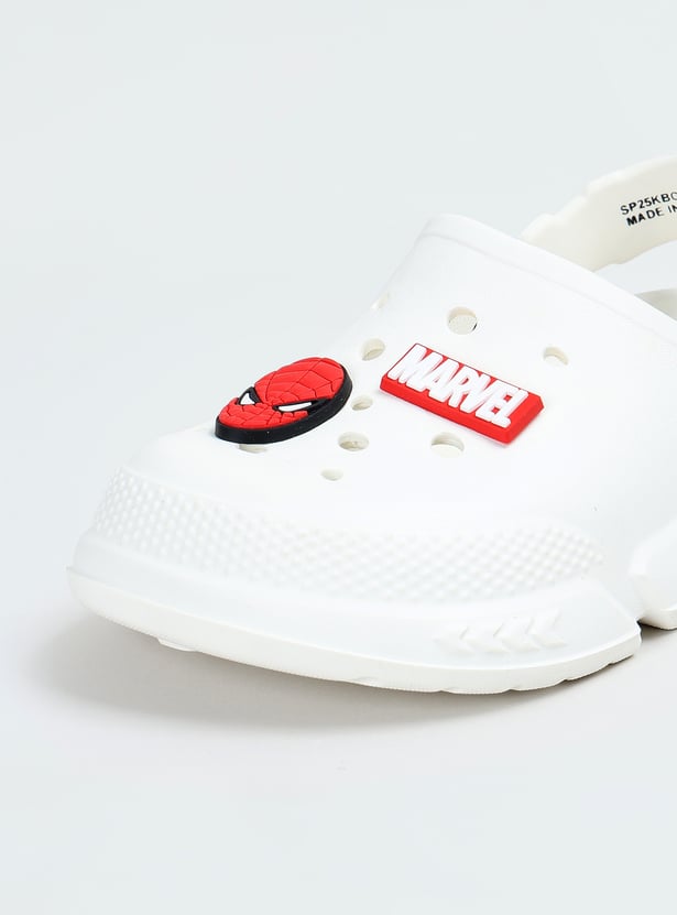 Boys Clogs with Spiderman Charms