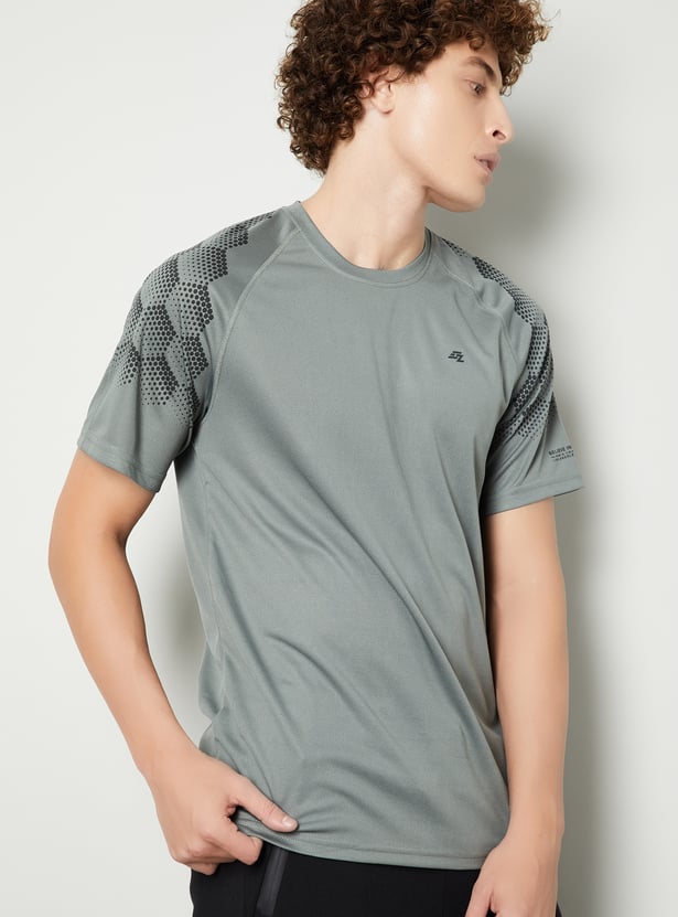 Men Printed Sports T-shirt
