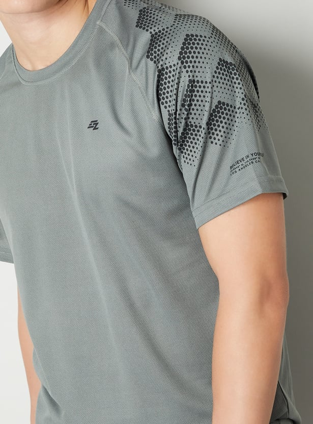 Men Printed Sports T-shirt
