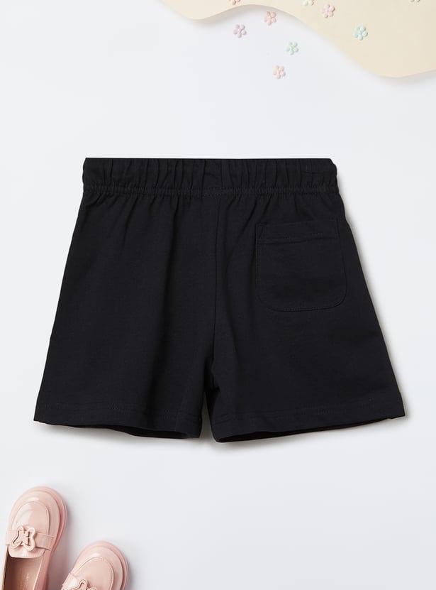 Girls Solid Knit Shorts