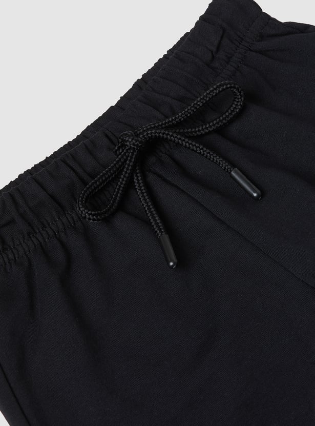 Girls Solid Knit Shorts