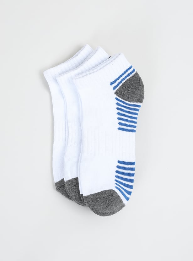Men Striped Ankle-length Socks - Pack of 3