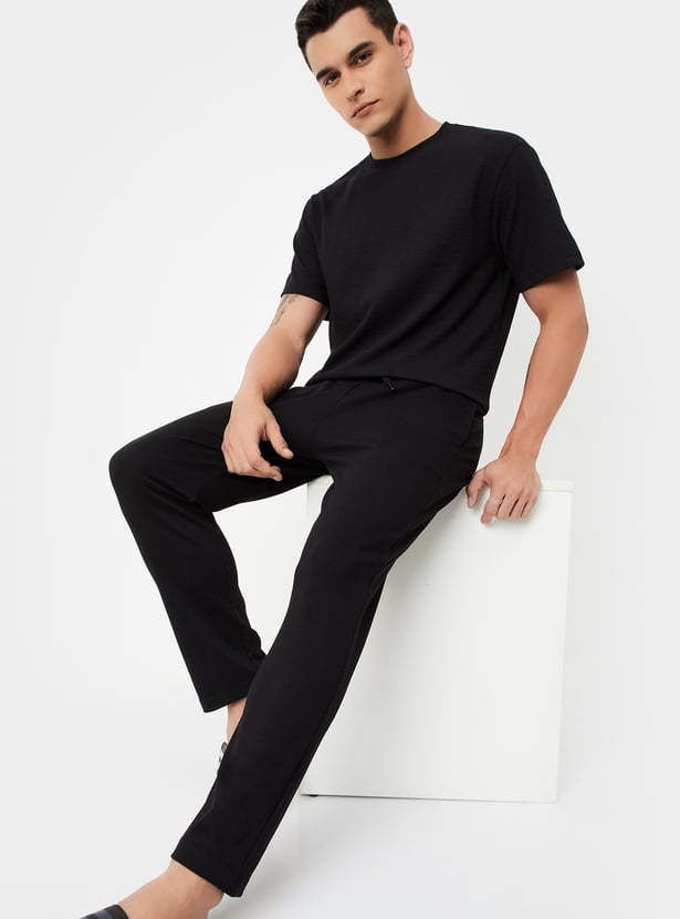 Men Solid Track Pants