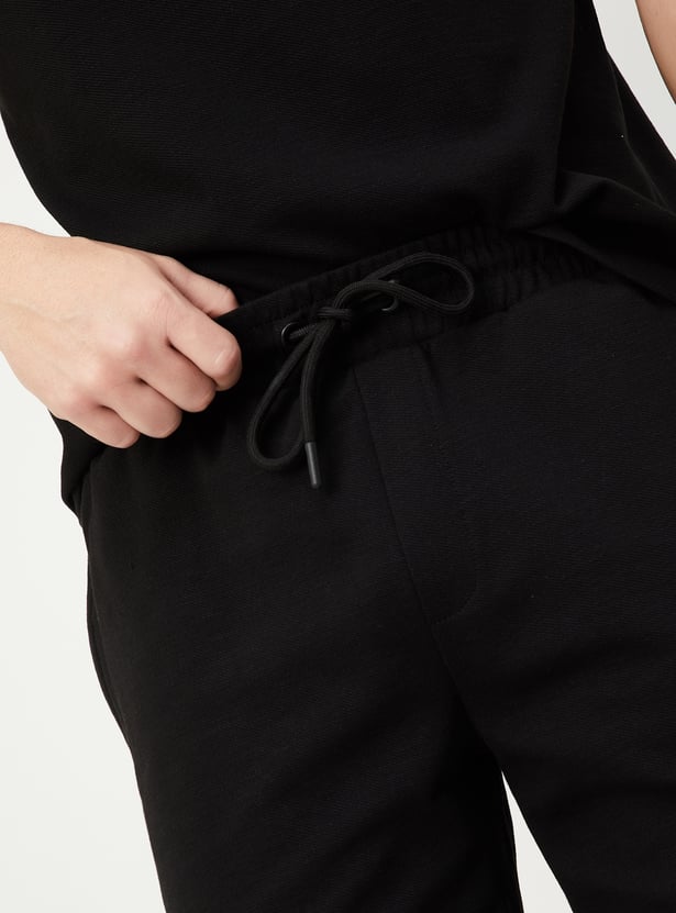 Men Textured Regular Fit Shorts