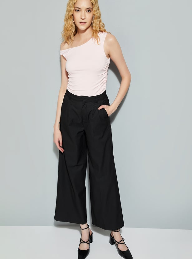 ALAYA F x URB_N Women ruched One-Shoulder Top