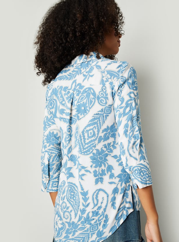 Women High-Low Hem Shirt