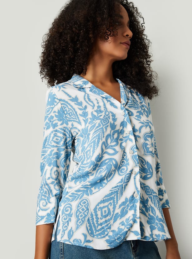 Women High-Low Hem Shirt