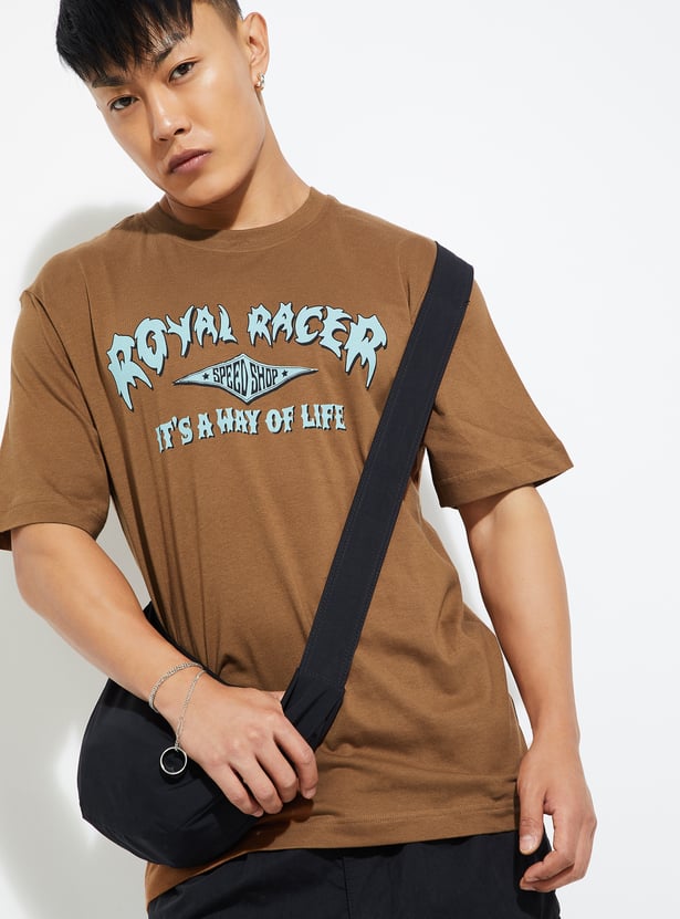 URB_N Men Printed Oversized T-shirt