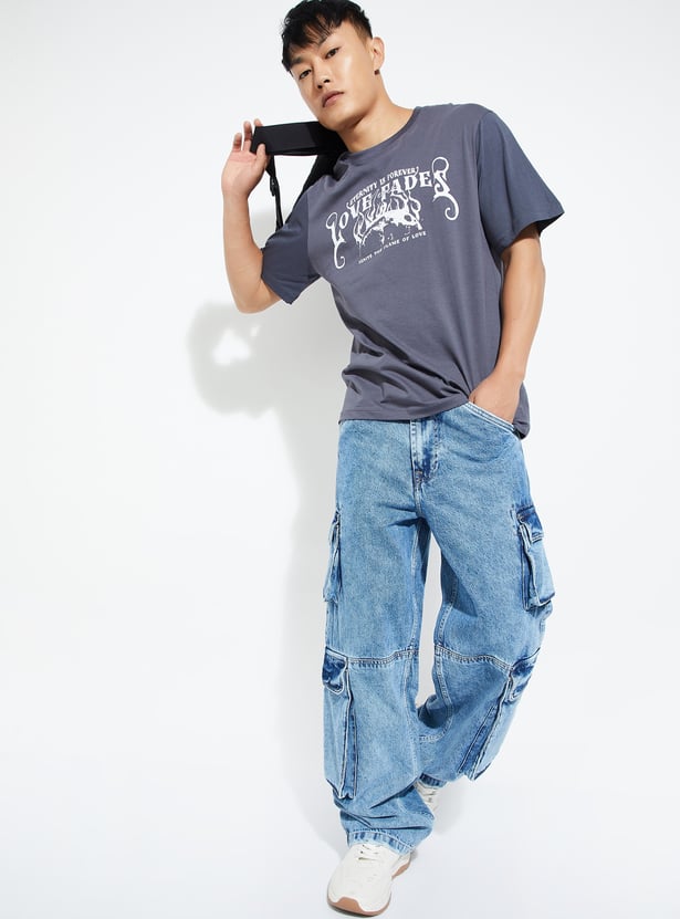 URB_N Men Printed Regular Fit T-shirt