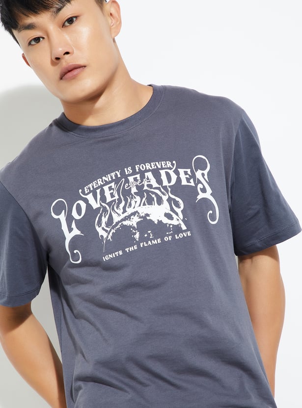 URB_N Men Printed Regular Fit T-shirt