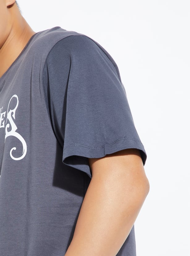 URB_N Men Printed Regular Fit T-shirt