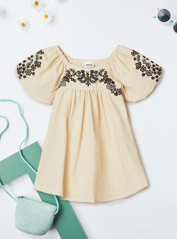 Girls Embroidered Dress