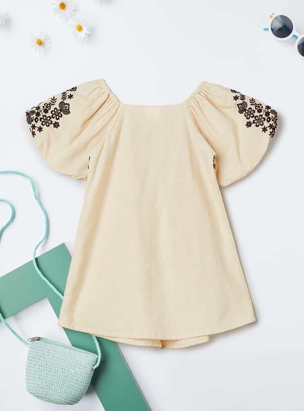 Girls Embroidered Dress