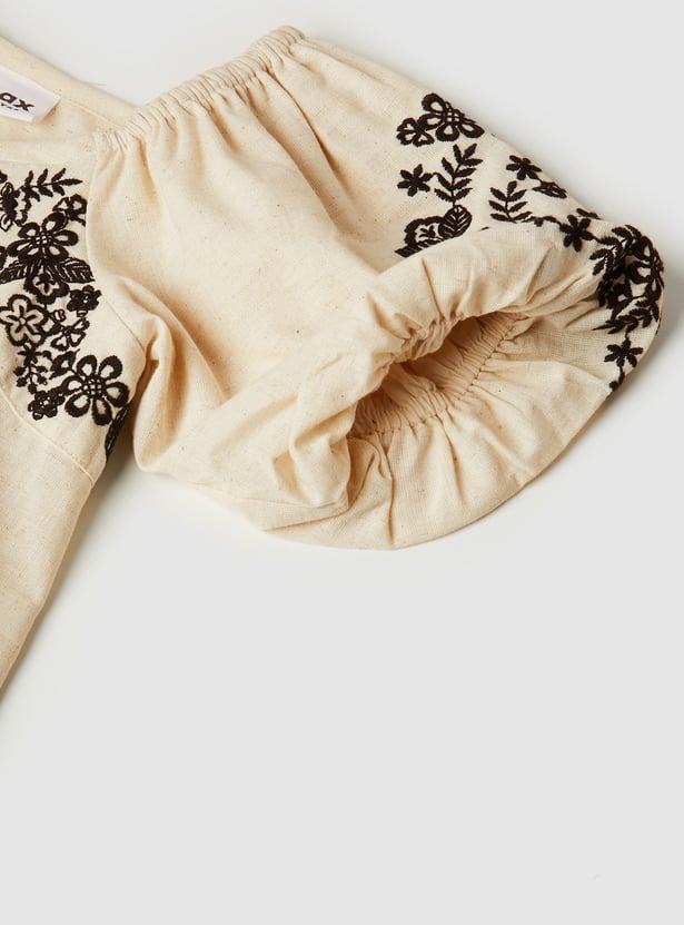Girls Embroidered Dress