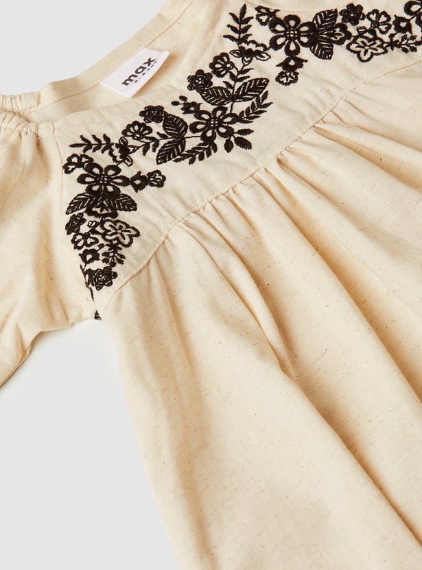 Girls Embroidered Dress