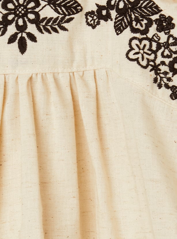 Girls Embroidered Dress