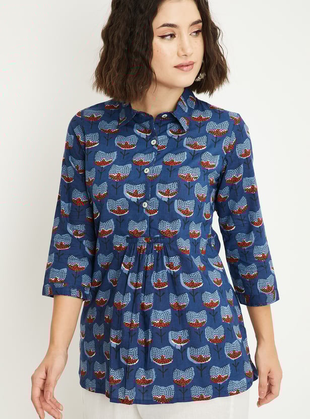 Women Printed A-line Kurti