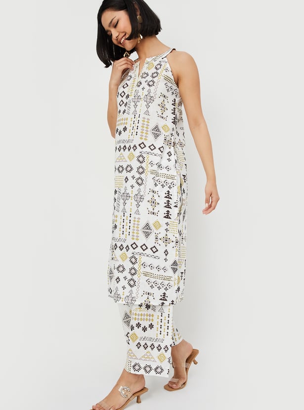 Women Printed Straight Kurta Set