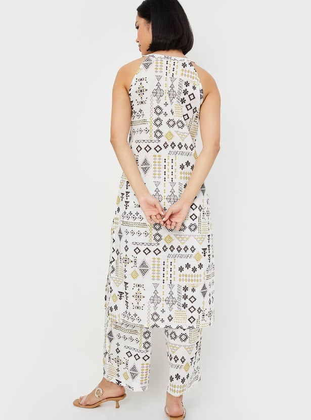 Women Printed Straight Kurta Set