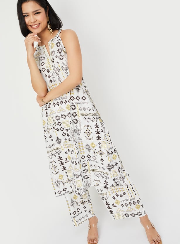 Women Printed Straight Kurta Set