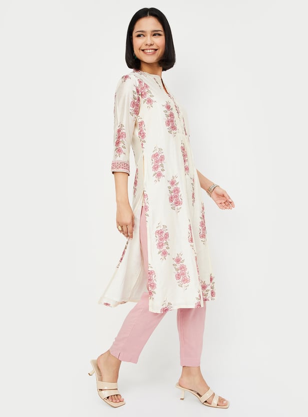 Women Printed Straight Kurta Set