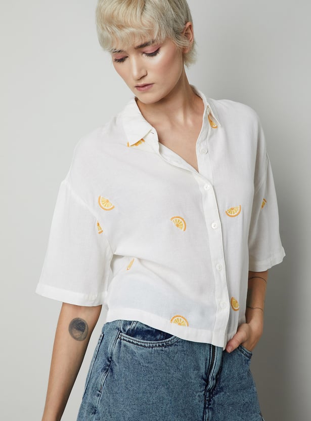 Women Embroidered Shirt