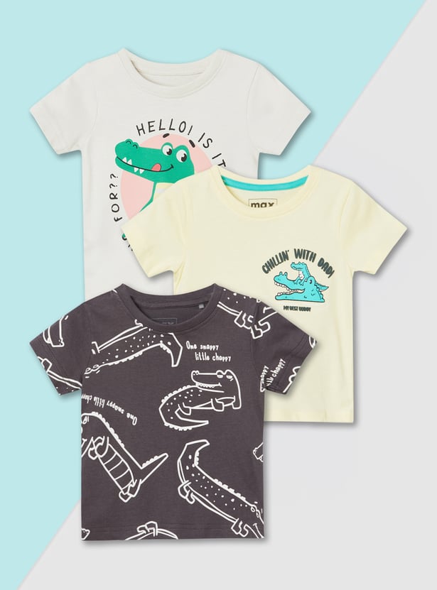 Boys Printed T-shirt - Pack of 3