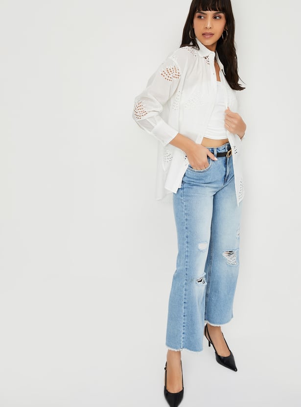 Kalki x Max Women Oversized Schiffili Shirt