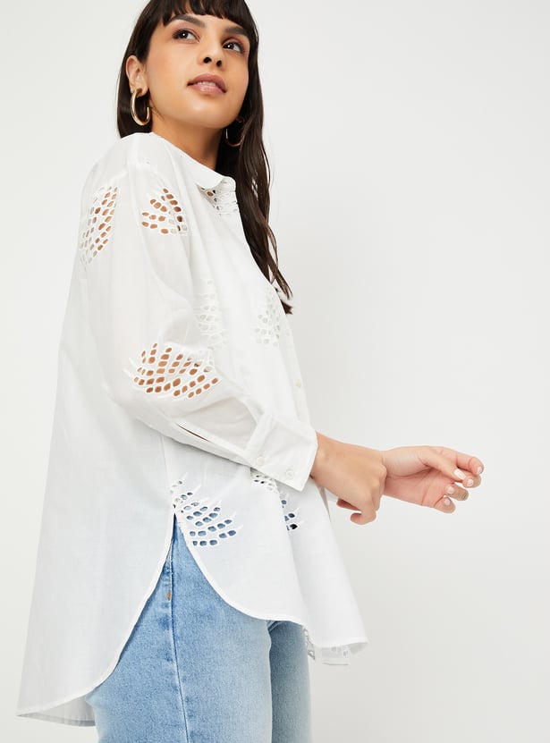 Kalki x Max Women Oversized Schiffili Shirt