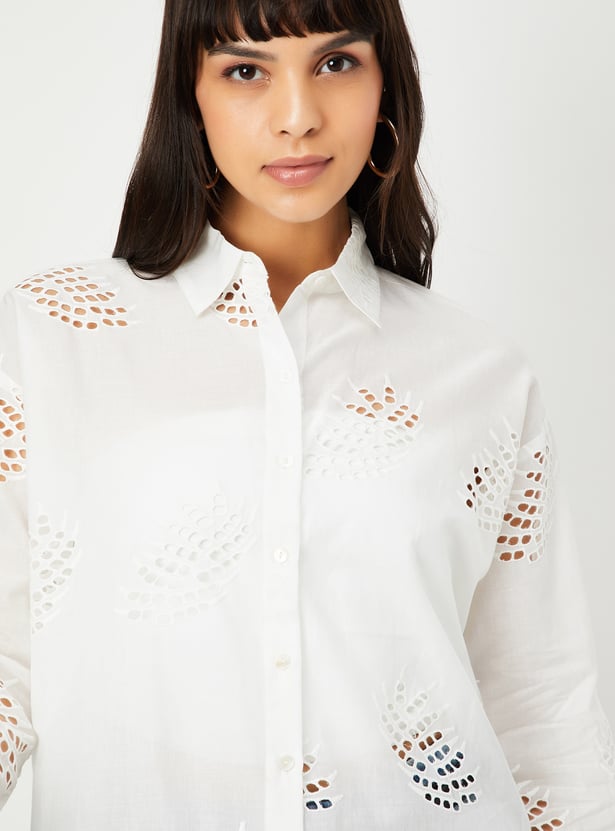 Kalki x Max Women Oversized Schiffili Shirt