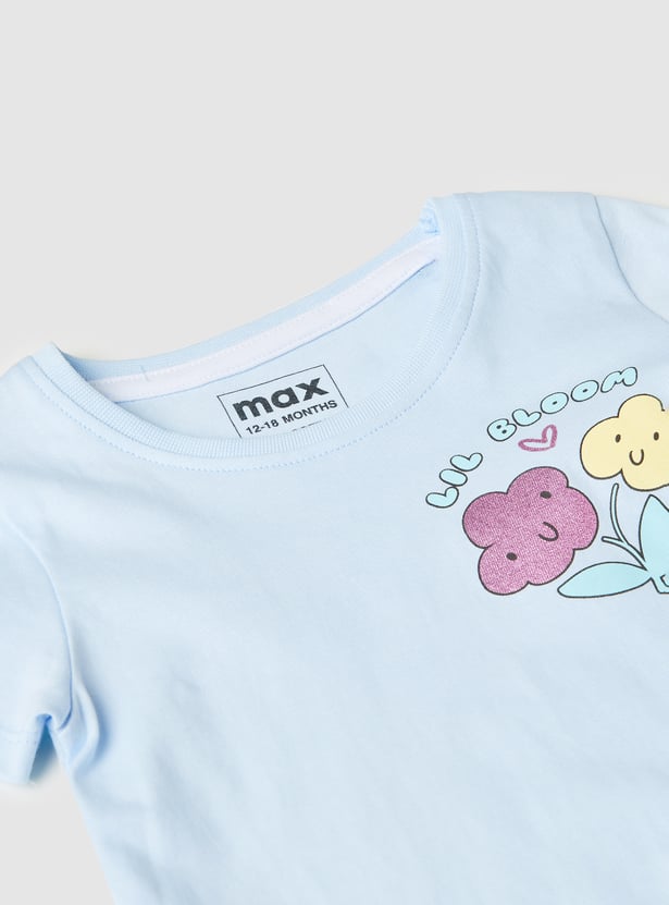 Girls Printed T-shirt - Pack of 3