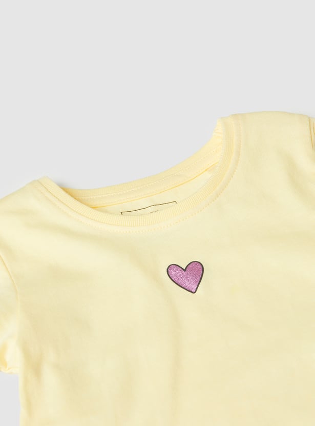 Girls Printed T-shirt - Pack of 3