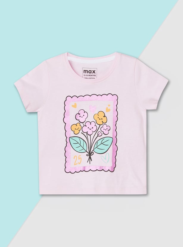Girls Printed T-shirt - Pack of 3