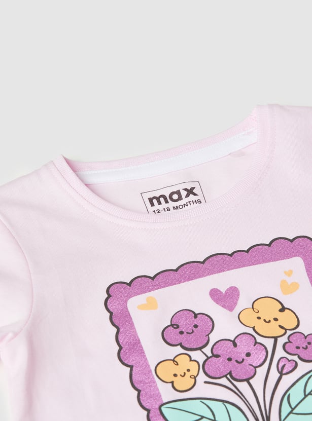 Girls Printed T-shirt - Pack of 3
