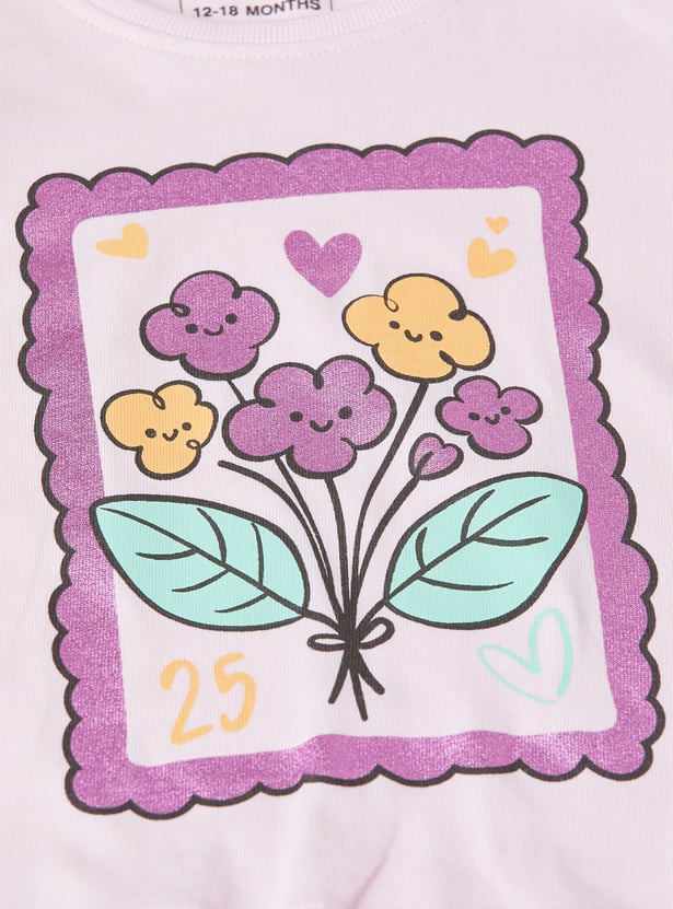 Girls Printed T-shirt - Pack of 3