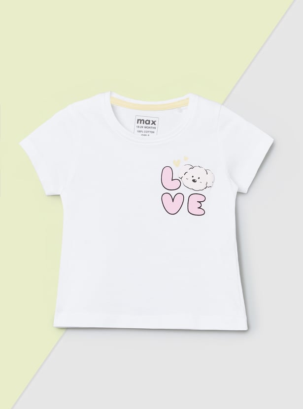 Girls Printed T-shirt - Pack of 3