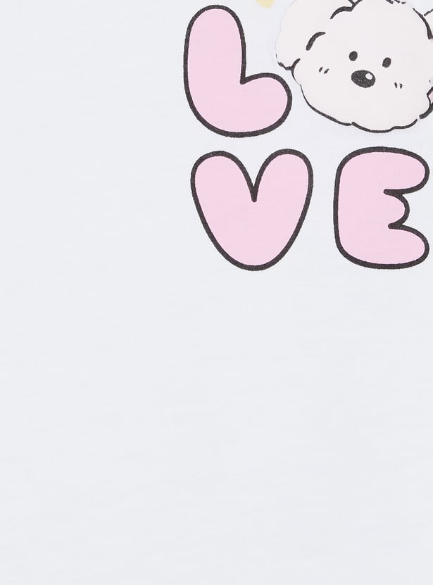 Girls Printed T-shirt - Pack of 3