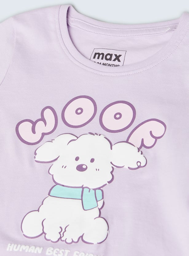 Girls Printed T-shirt - Pack of 3