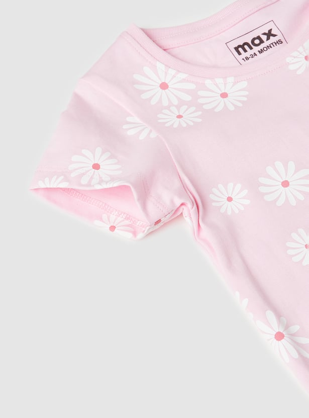 Girls Printed T-shirt - Pack of 3