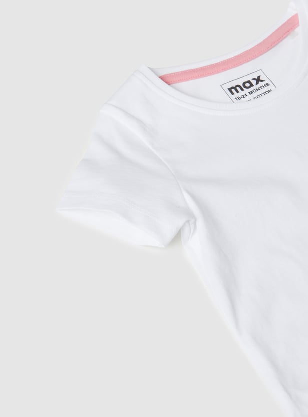 Girls Printed T-shirt - Pack of 3