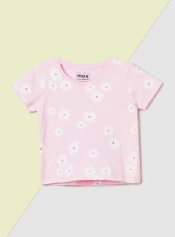 Girls Printed T-shirt - Pack of 3