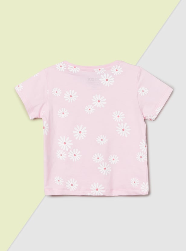 Girls Printed T-shirt - Pack of 3