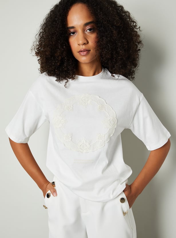 Women Embroidered T-shirt