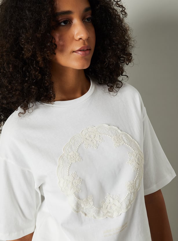 Women Embroidered T-shirt