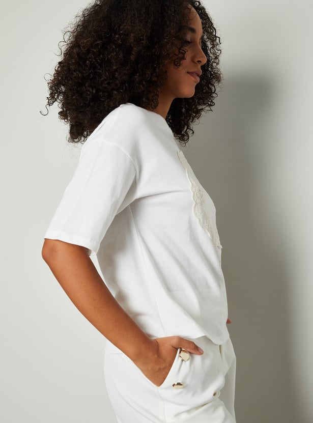 Women Embroidered T-shirt