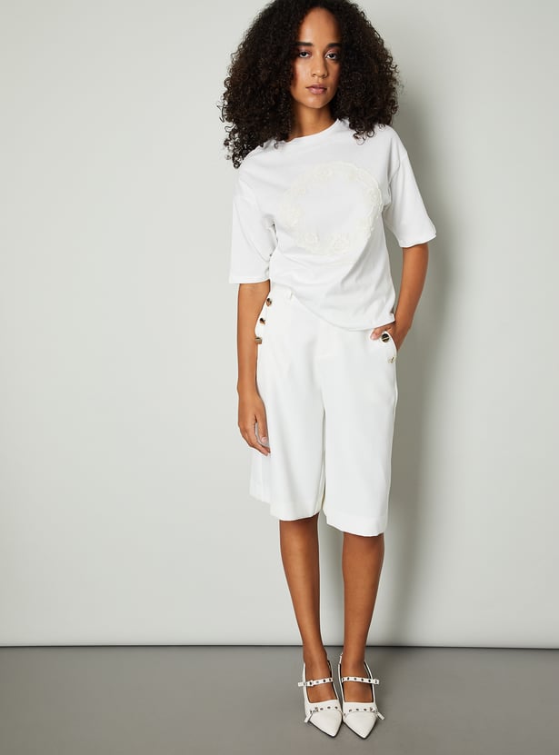 Women Embroidered T-shirt