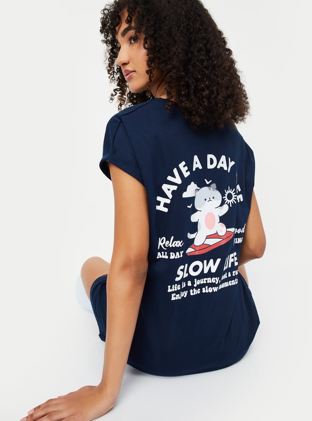 Women Printed Nightdress