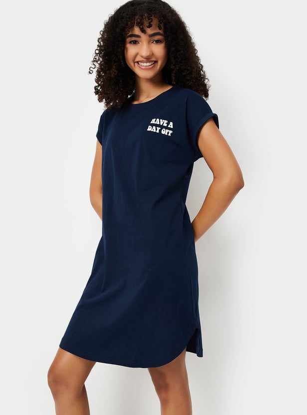 Women Printed Nightdress