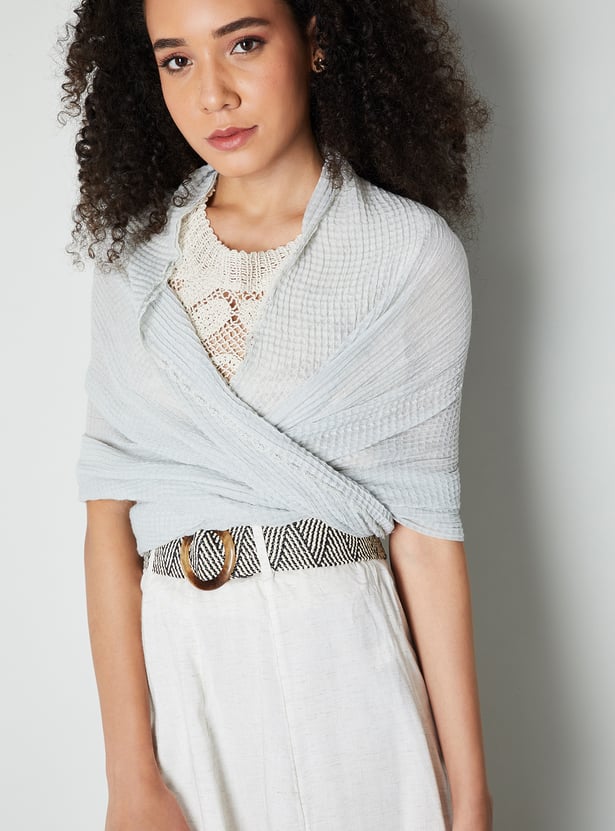 Women Textured Scarf